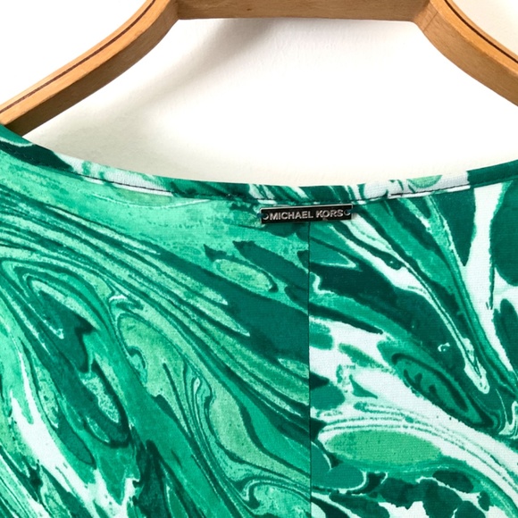 1990’s Michael Kors Vintage Green Dress Florentine Marbled Paper Pattern… - Picture 4 of 7